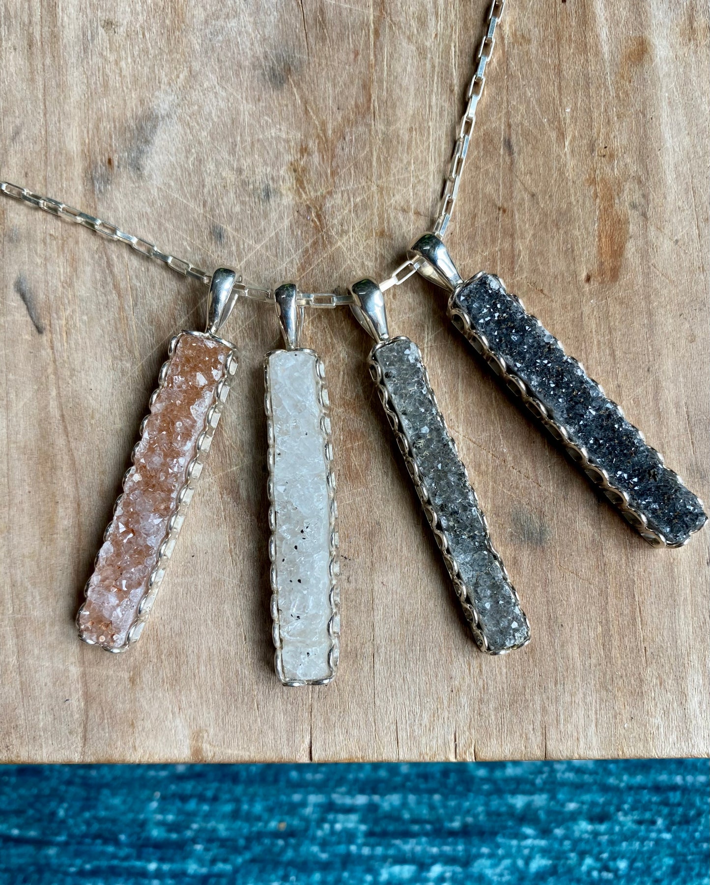 Druzy Bar Pendant