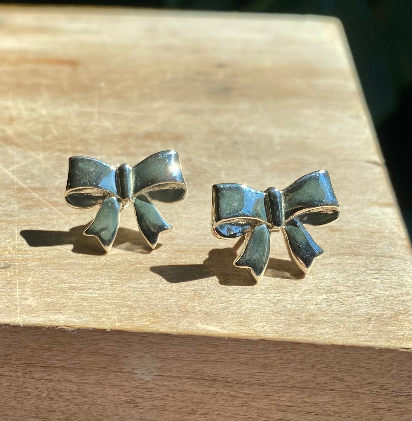 Sterling Silver Bow Earrings