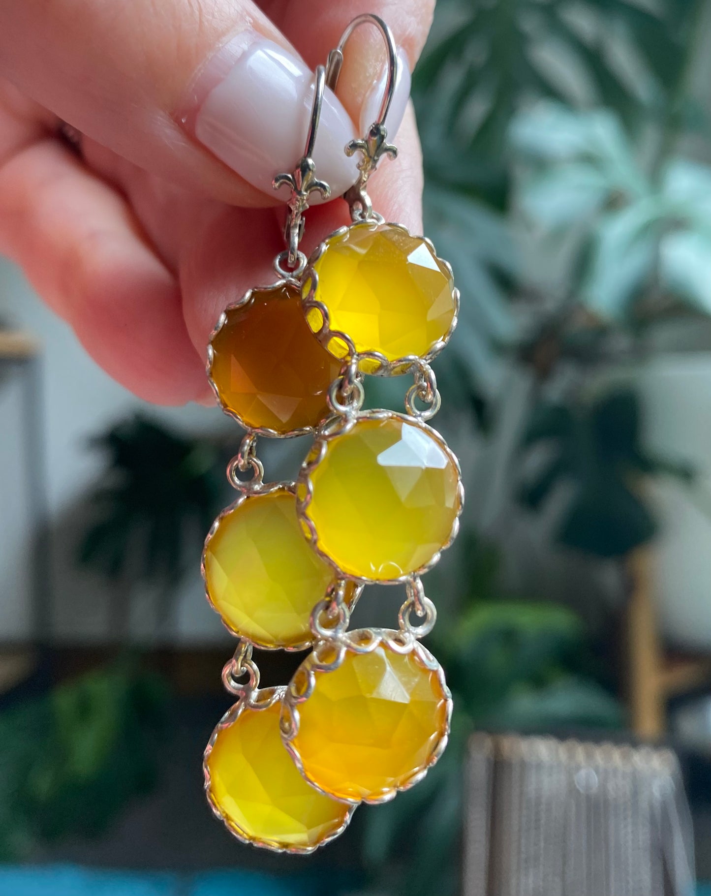 Faceted Citrine Earrings